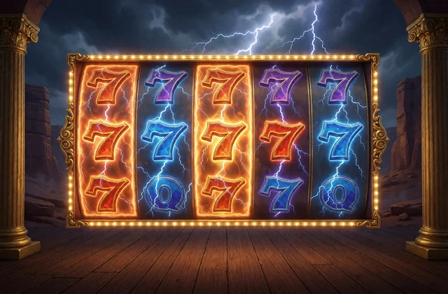 Mythologischer Blitz-Slot auf Saloon-B&uuml;hne f&uuml;r Gates of Olympus bei Lizaro Casino Spiele